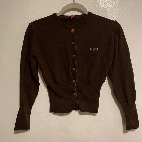Vivienne Westwood Tops - Vivienne Westwood Cropped Crewneck Cardigan